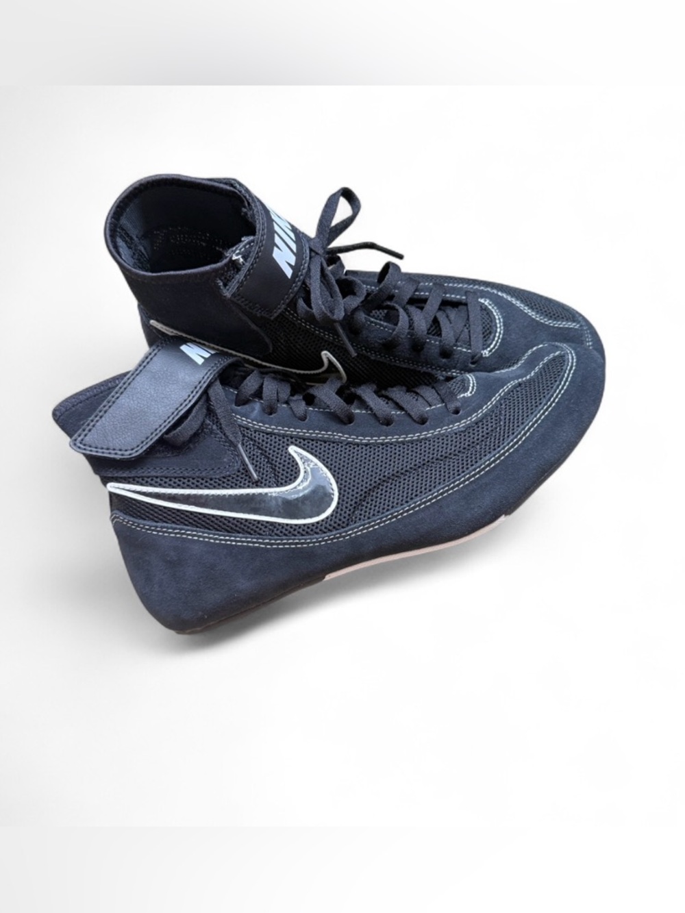 NEW Nike Speed Sweep VII 7 Wrestling Shoes Mens Size 9.5 Black White 366683